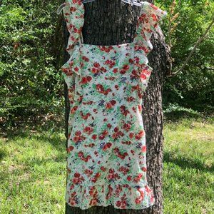 Floral White Summer Dress